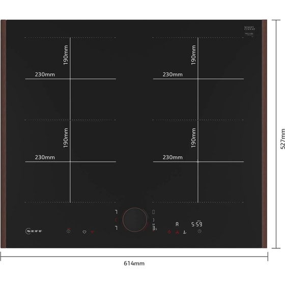NEFF T66YYY4B0 60 cm Μαύρο Εστία Επαγωγική Αυτόνομη image 5