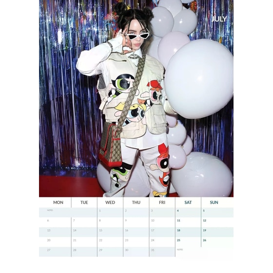 Billie Eilish 2026 Calendar A3 image 3