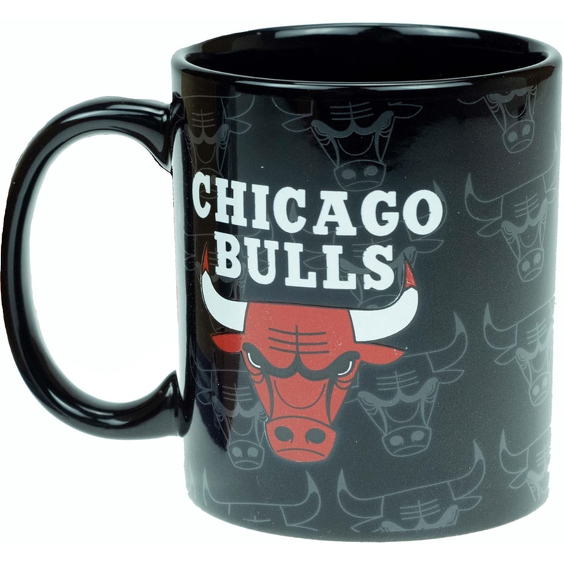 BACK ME UP Κούπα Back Me Up NBA Chicago Bulls Κεραμική 315 ml - Μαύρη