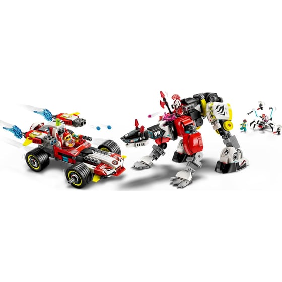 LEGO® Cooper's Tiger Mech & Zero's Hot Rod Car (71497) image 6