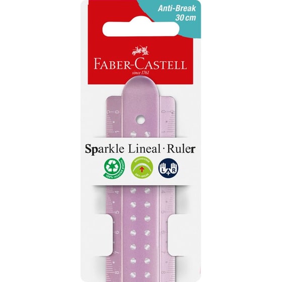 Χάρακας Faber-Castell Sparkle Breakresistant 30 cm (1 Τεμάχιο) image 6