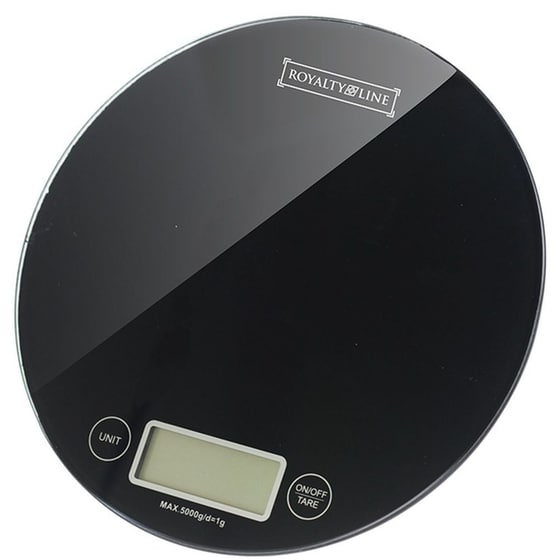 ROYALTY LINE RL-KS5 1gr/5kg Μαύρη Ψηφιακή Ζυγαριά Κουζίνας image 0