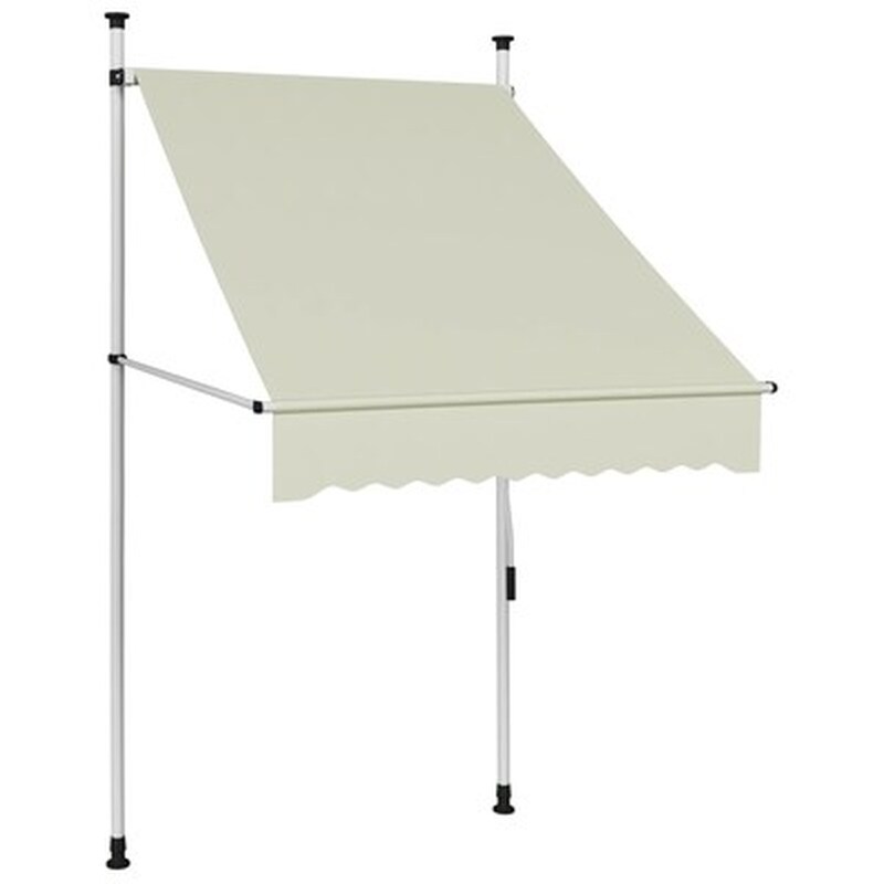 Τέντα Vidaxl Συρόμενη Χειροκίνητη 100cm - Κρεμ