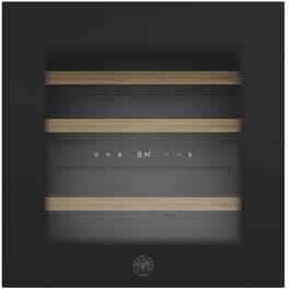 BERTAZZONI RWC60B4DNRP για 24 Μπουκάλια Μαύρο Πλήρως Εντοιχιζόμενος Συντηρητής Κρασιών