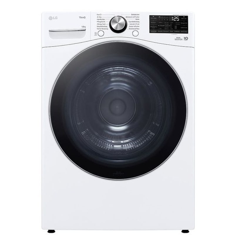 LG RH18U8AVCW 18 kg D Με Αντλία Θερμότητας Λευκό με WiFi Στεγνωτήριο Ρούχων