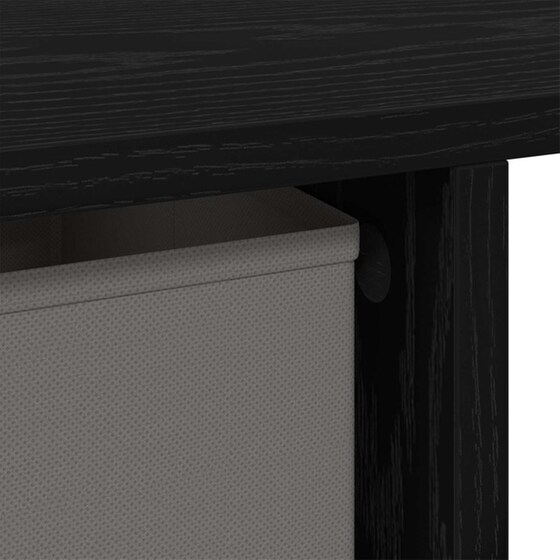 Γραφείο VidaXL από Επεξεργασμένο Ξύλο 100x40x75 cm - Μαύρη Οξιά image 7
