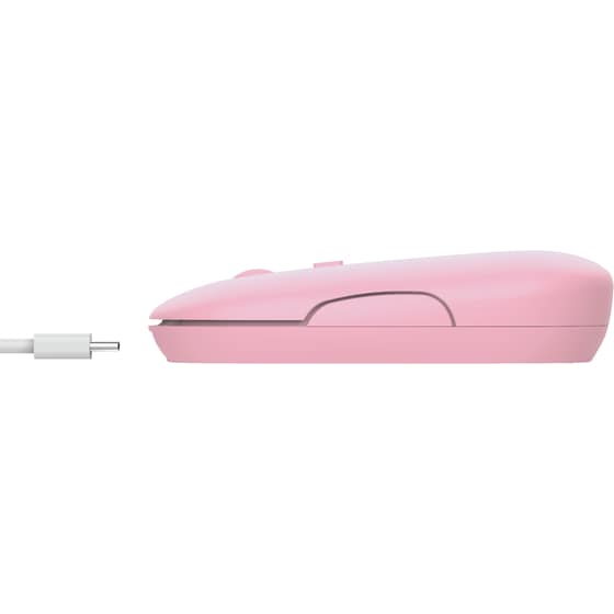 Trust Puck Rechargeable Ασύρματο Ποντίκι Ροζ image 1