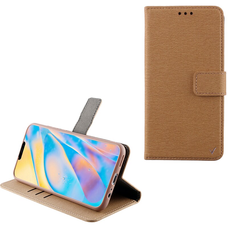 Θήκη Apple iPhone 12 Mini - Volte-tel Allure Magnet Book Stand Clip - Gold
