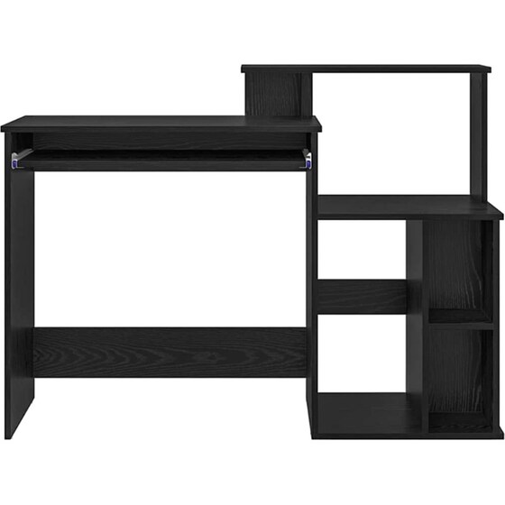 Γραφείο VidaXL από Επεξεργασμένο Ξύλο 120,5x44x88,5 cm - Μαύρη Οξιά image 3
