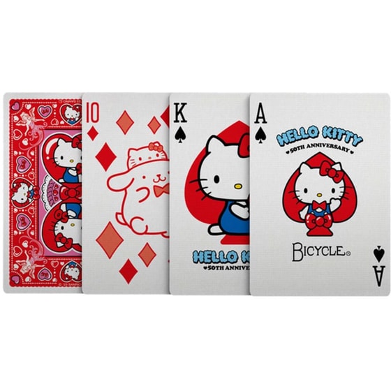 Τράπουλα Bicycle - Hello Kitty 50th Anniversary image 1