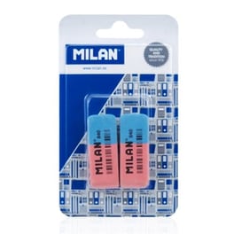 Γόμα Milan Κόκκινο/Μπλε (2 Τεμάχια)