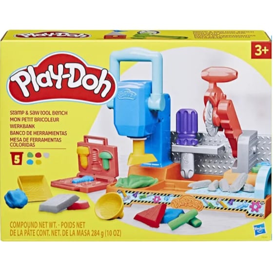 Hasbro Play-Doh Stamp N Saw Tool Bench image 0