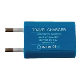 Φορτιστής Πρίζας Oem Usb Travel Charger Mini 1A - Blue
