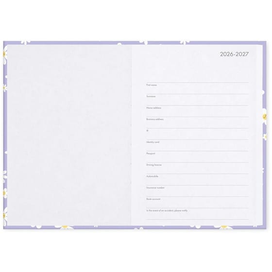 Ημερολόγιο Ημερήσιο 2027 16Μ Medium Daisy Lilac image 1
