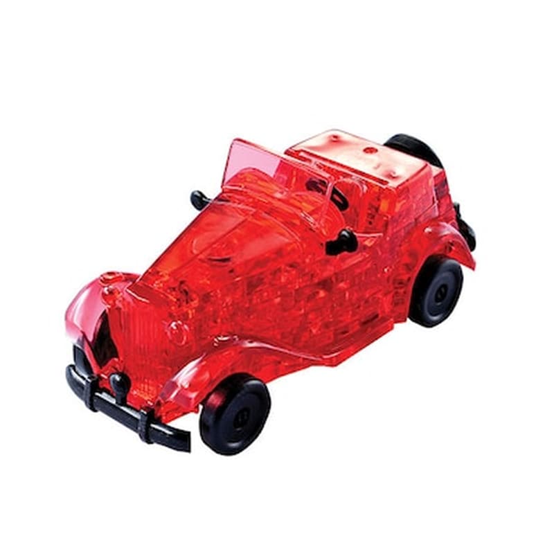 Crystal Puzzle Red Classic Car 3d