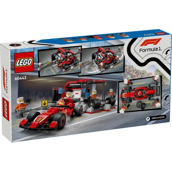 LEGO® City F1® Pit Stop & Pit Crew with Ferrari Car (60443) image 6