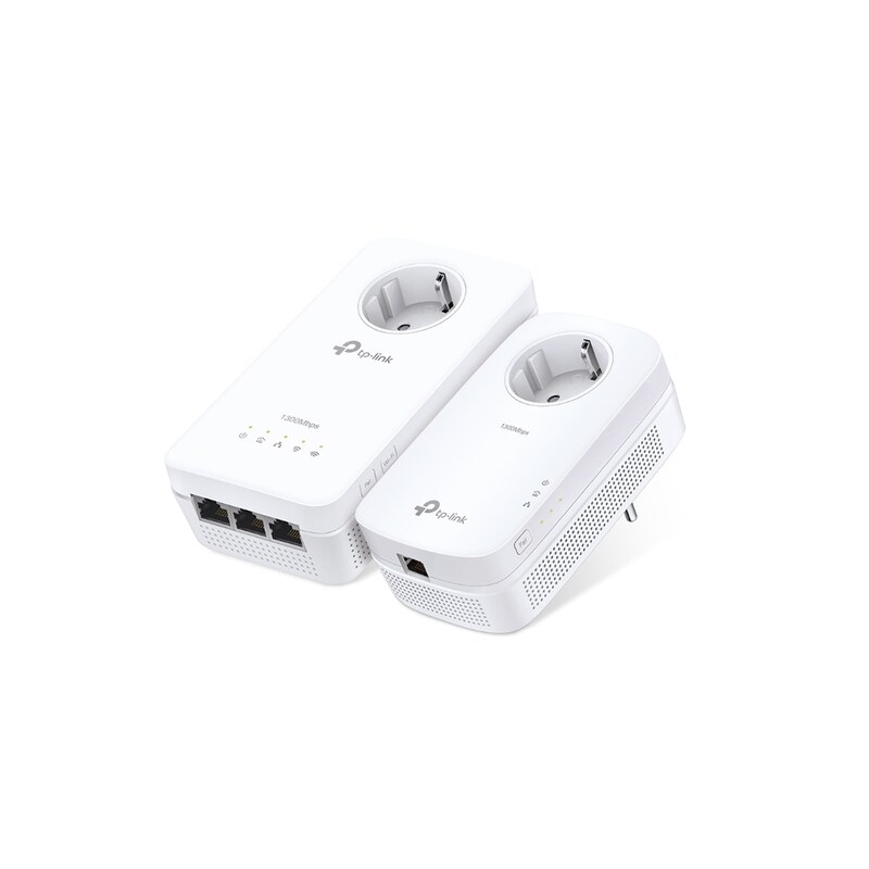 TP-LINK TP-Link TL-WPA8631P KIT AV1300 Powerline Διπλό Kit Ασύρματη Σύνδεση Passthrough έως 1300Mbps με WiFi 6 και 1 Θύρα Ethernet