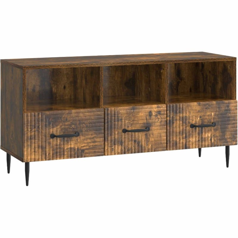 Έπιπλο Τηλεόρασης VidaXL 102x34.5x50 cm - Καπνισμένο Ξύλο Δρυός
