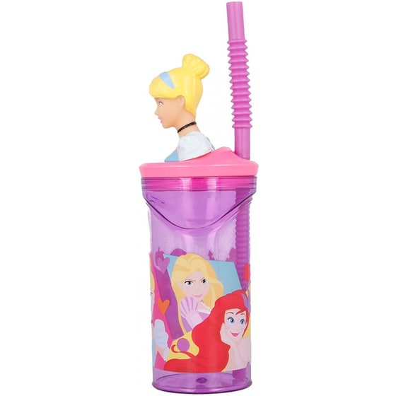 Ποτήρι Πλαστικό Gim 3D Disney Princess - 360 ml image 1