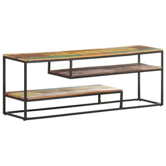Έπιπλο Τηλεόρασης VidaXL Ξύλινο/Μεταλλικό 130x30x45cm - Kαφέ image 7