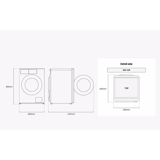SAMSUNG WF90H09C4ST2 9 kg 1400 Στροφές Γκρι Πλυντήριο Ρούχων image 11