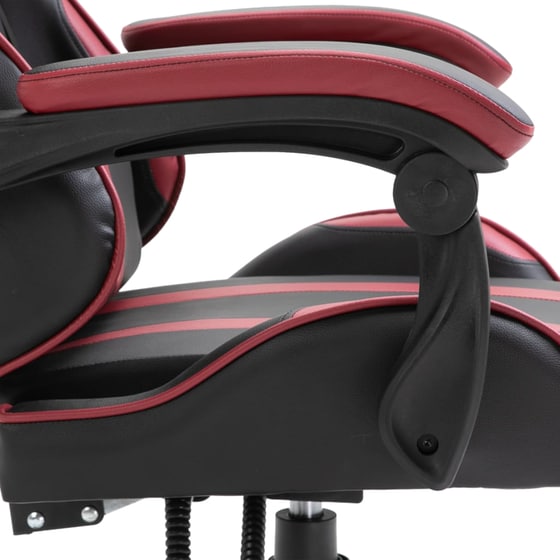 Καρέκλα Gaming VidaXL από Τεχνητό Δέρμα - Μαύρη/Μπορντό image 6