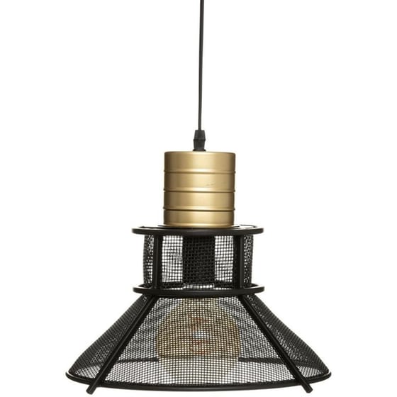 Φωτιστικό Οροφής Μονόφωτο Spitishop A-s Rodo 181945 Μεταλλικό - Μαύρο/Χρυσό image 0