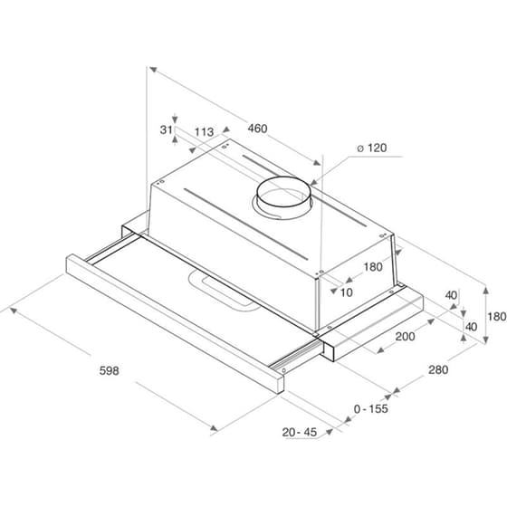 WHIRLPOOL AKR 749/1 IX 59.9cm Inox Απορροφητήρας Συρόμενος image 2