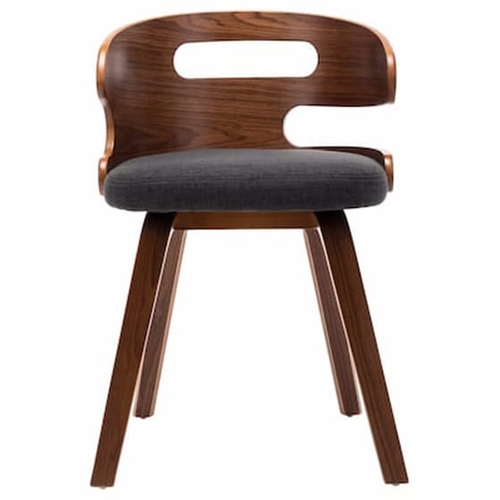 Καρέκλες Τραπεζαρίας Vidaxl Λυγισμένο Ξύλο / Ύφασμα 4 Τμχ - Σκούρο Γκρι image 3