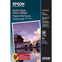 Epson Φωτογραφικό Χαρτί Matte A4 167 gr/m² για Inkjet Εκτυπωτές 50 φύλλα