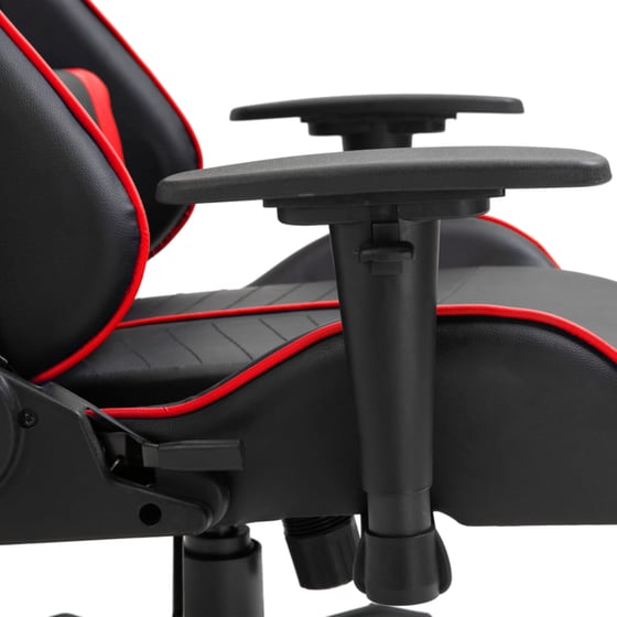 Gaming Καρέκλα VidaXL από Τεχνητό Δέρμα - Μαύρη/Κόκκινη image 6