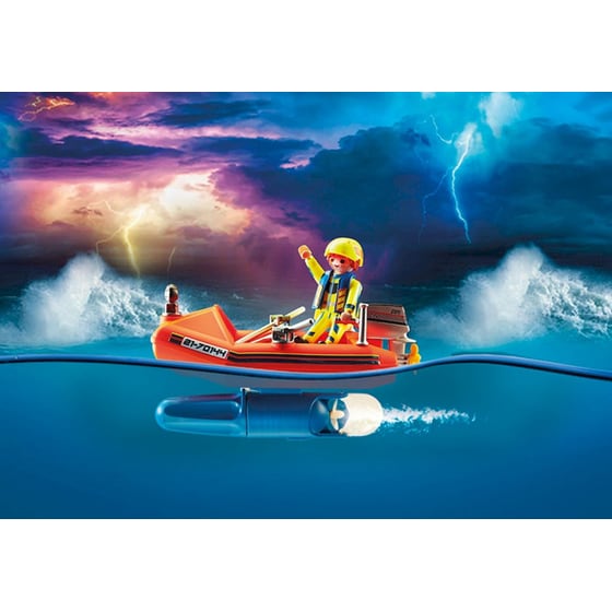 PLAYMOBIL® City Action Επιχείρηση Διάσωσης Kitesurfer με Σκάφος (70144) image 3