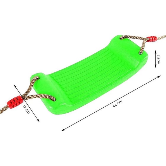 Aria Trade Παιδική Κούνια Κήπου Πλαστική 44x1x7.5cm - Πράσινη image 7