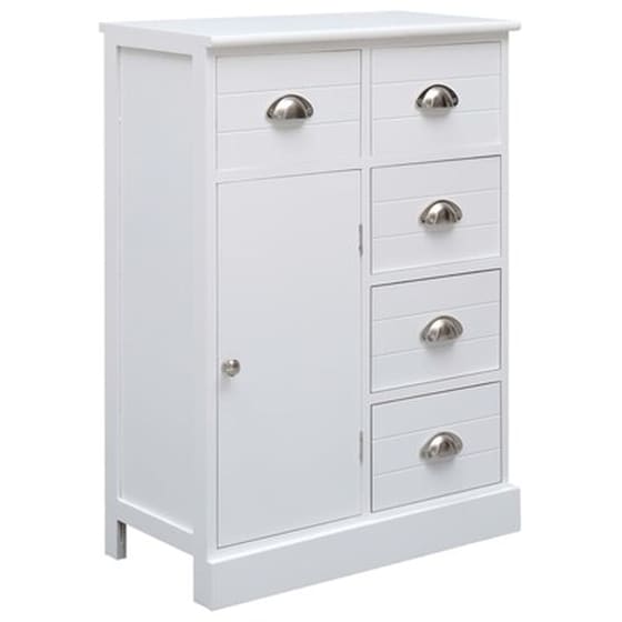 Vidaxl Μπουφές Με 10 Συρτάρια Λευκός 113 X 30 X 79 Εκ. Ξύλινος image 4