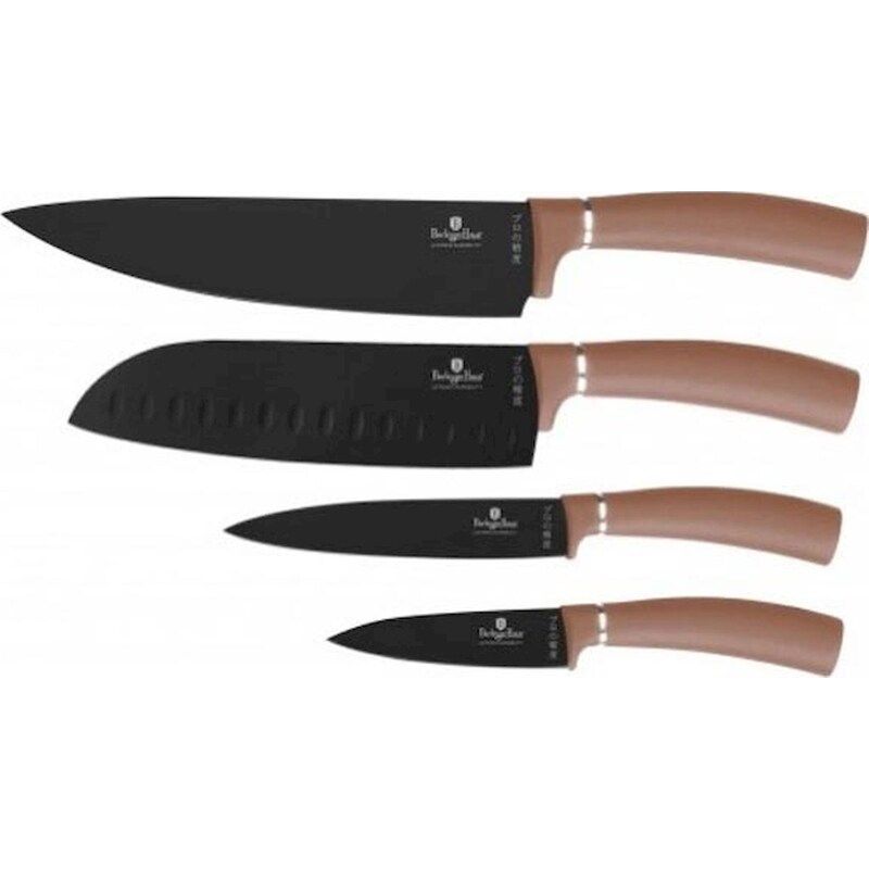 Σετ Μαχαίρια Berlinger Haus Metallic Line Rose Gold από Ανοξείδωτο Ατσάλι 4 Τμχ BERLINGER HAUS