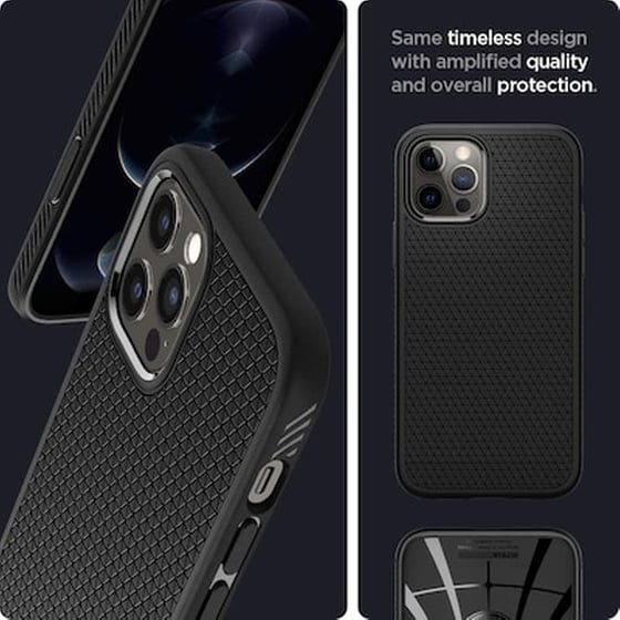 Θήκη Apple iPhone 12 Pro Max - Spigen Liquid Air - Matte Black image 3