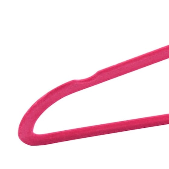 Vidaxl Κρεμάστρες Ρούχων Σετ 20 Τεμ. Αντιολισθητικές Ροζ Βελούδο image 5