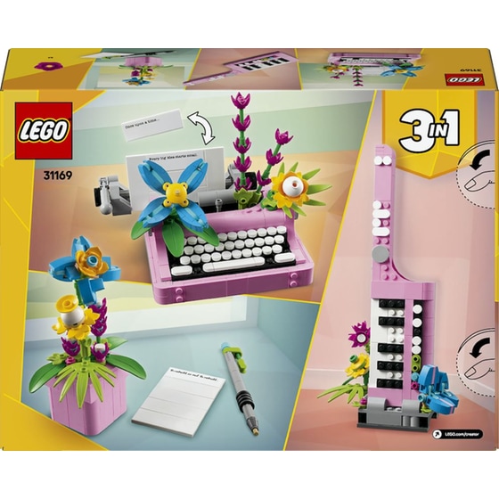 LEGO® Creator 3σε1 Γραφομηχανή με Λουλούδια (31169) image 8