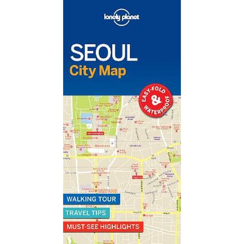 Lonely Planet Seoul City Map 1274480