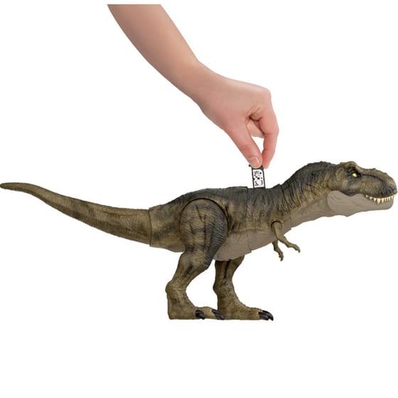 Φιγούρα Jurassic World Νέος T-Rex Που Χτυπά & Καταβροχθίζει - (HDY55) image 1