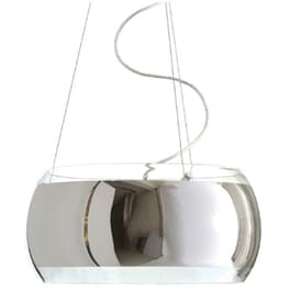 Φωτιστικό Οροφής Τρίφωτο Aca Pontiac Cx1009p40ch Γυάλινο/Μεταλλικό - Ασημί