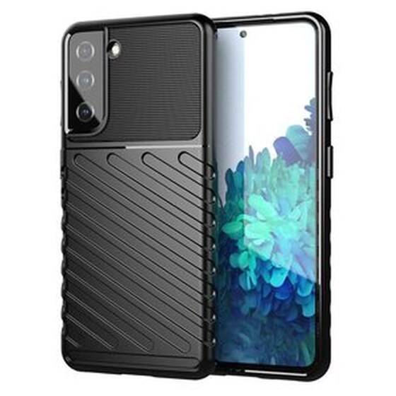 Powertech Θήκη Thunder Mob-1734 Για Samsung S22, Μαύρη image 0