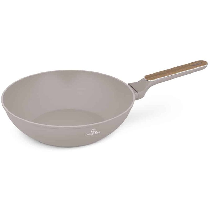 Αντικολλητικό Wok BERLINGER HAUS Taupe Collection BH-8334 28 cm Μπεζ
