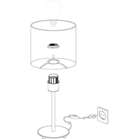 Επιτραπέζιο Φωτιστικό Eglo Pasteri Ε14 - Λευκό image 3