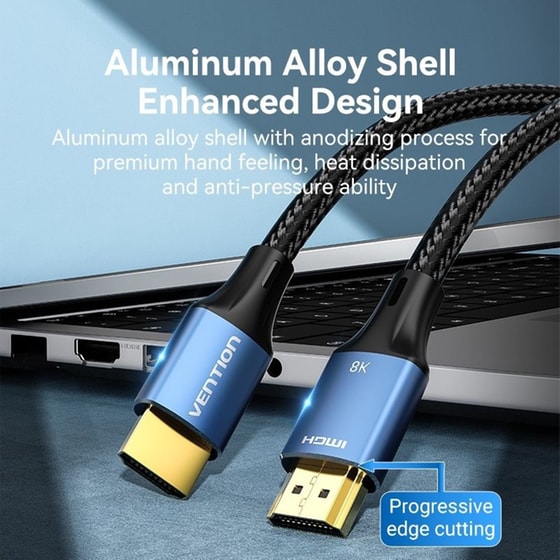 Καλώδιο Vention ALGLJ HDMI 2.1 5m - Μαύρο image 2