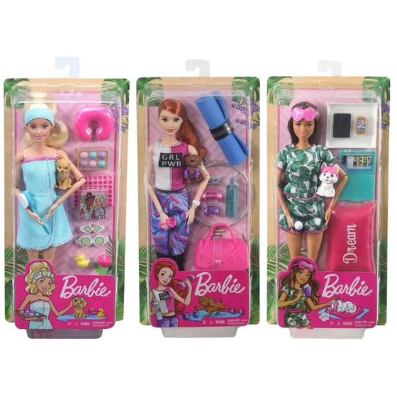Κούκλα Barbie Wellness Ημέρα Ομορφιάς – 3 Σχέδια image 0