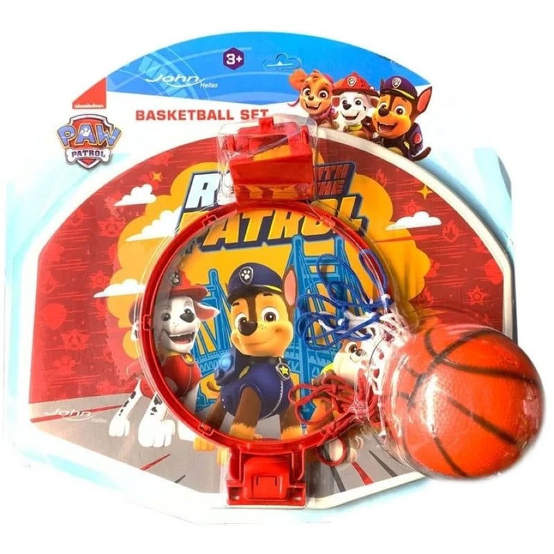 JOHN Σετ Μπασκέτα Τοίχου Paw Patrol