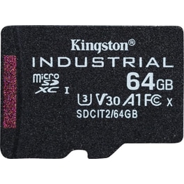 Kingston Industrial MicroSDXC 64 GB Class 10 U3 V30 με αντάπτορα