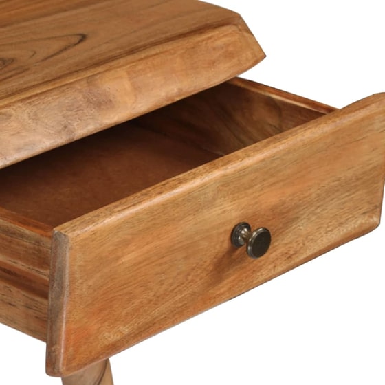 Γραφείο Μελέτης VidaXL από Μασίφ Ξύλο Ακακίας 110x50cm - Φυσικό image 4