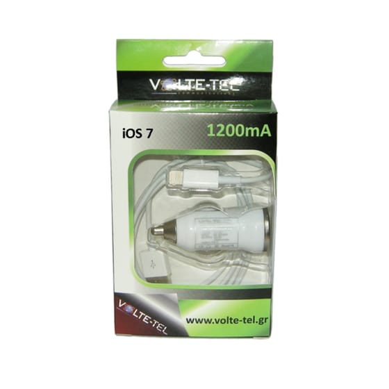 Φορτιστής Αυτοκινήτου Volte-Tel - Λευκό image 1